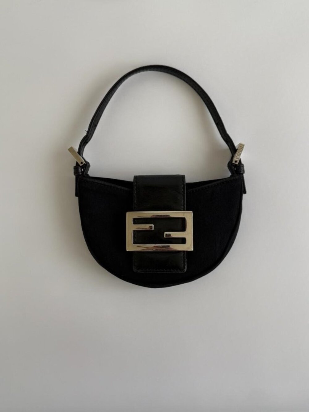 Fendi Croissant Mini Vintage 90s Neoprene Bag